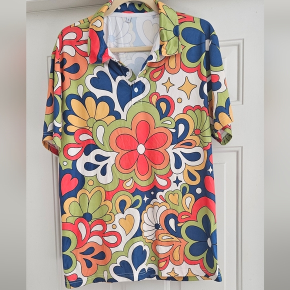 Men's 70s Golf Shirt - Picture 2 of 4